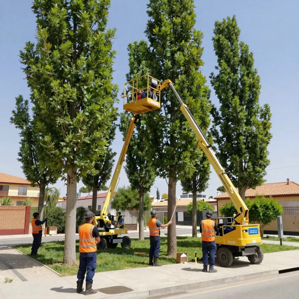 Poda en Altura de 12 Árboles en Comunidad de Las Rozas